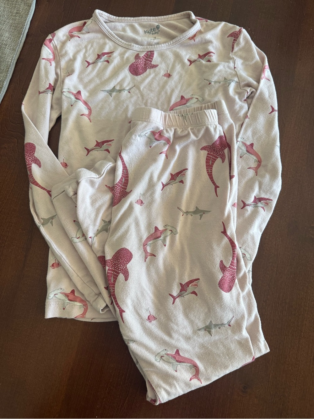 Kyte Baby Kids Pink Whale & Shark Pajama Set